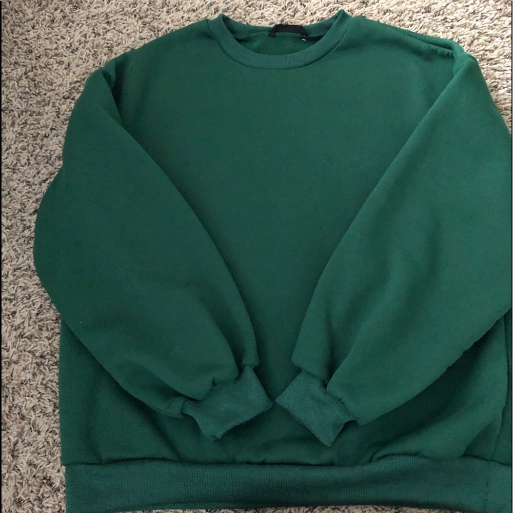 Green shein crewneck